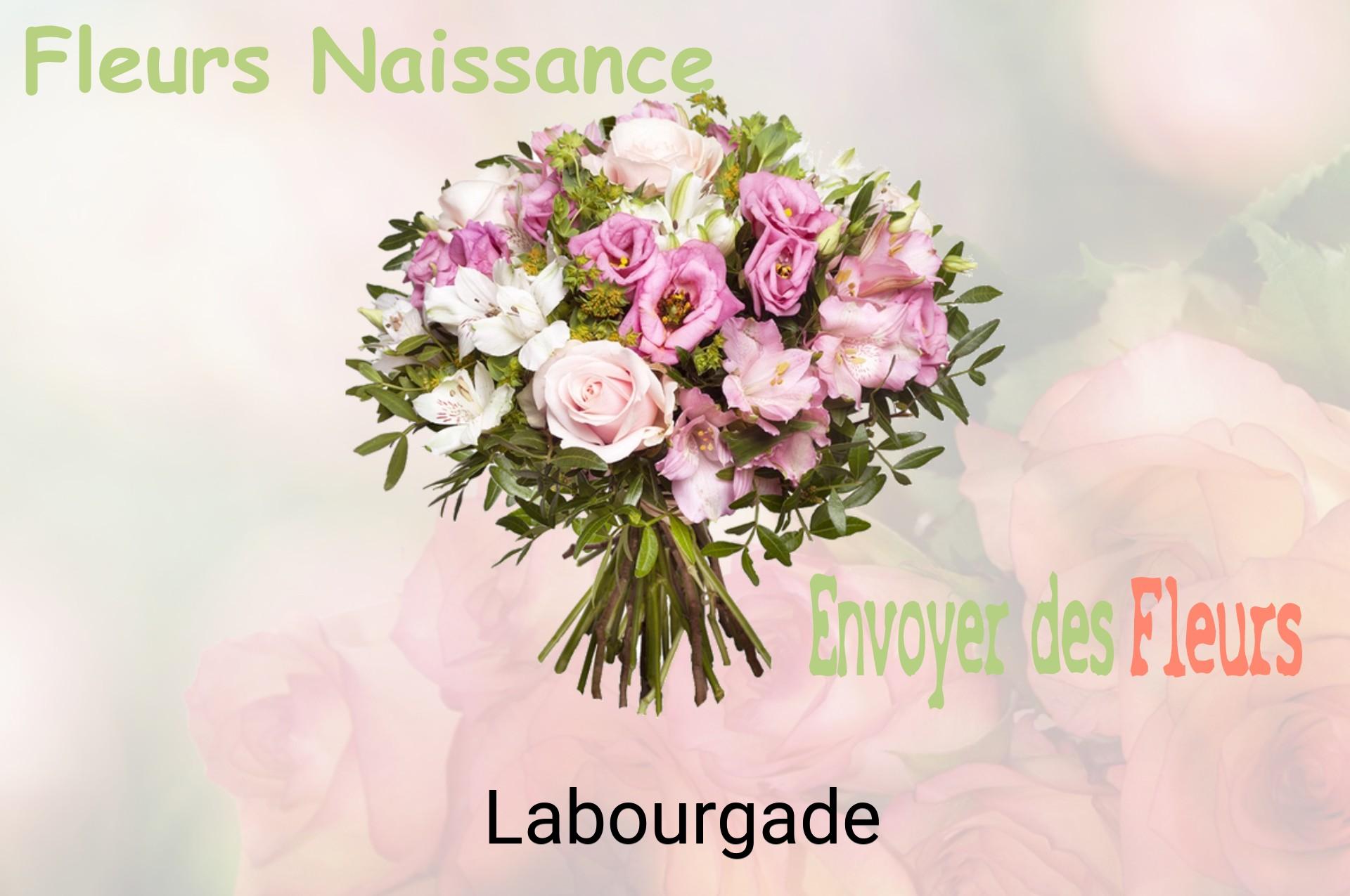 Bouquet de fleurs de naissance livré à Labourgade